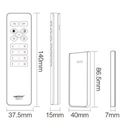 Пульт кнопочный 4 зоны CCT+MONO черный