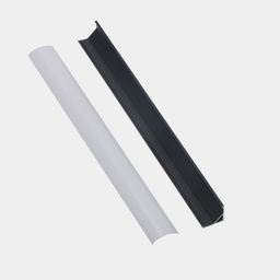 Черный алюминиевый профиль и отдельный матовый экран