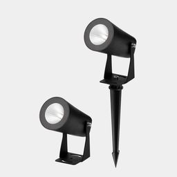 Светильник и шип для грунта, сравнение комплектации