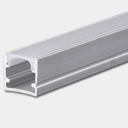 Алюминиевый накладной профиль с экраном, вид с торца