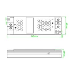 Блок питания для светодиодных лент 24 В, 60 Вт, IP20, ST-60-24