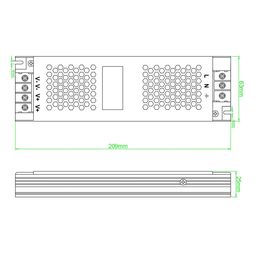 Блок питания для светодиодных лент 24 В, 150 Вт, IP20, ST-150-24