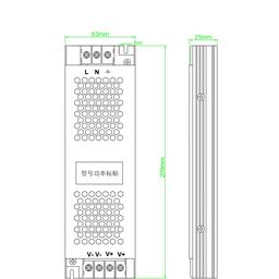 Блок питания для светодиодных лент 24 В, 200 Вт, IP20, ST-200-24
