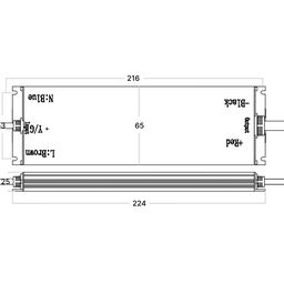 Блок питания для светодиодных лент 24 В, 150 Вт, IP67, MTPW2-150-24