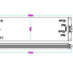 Блок питания для светодиодных лент 24 В, 200 Вт, IP67, MTPW2-200-24