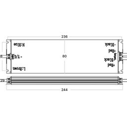 Блок питания для светодиодных лент 24 В, 380 Вт, IP67, MTPW2-380-24
