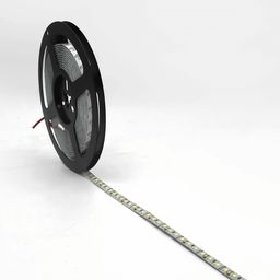 Катушка светодиодной ленты на черной бобине, общий вид