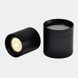 Цилиндрический накладной светильник, два ракурса на белом