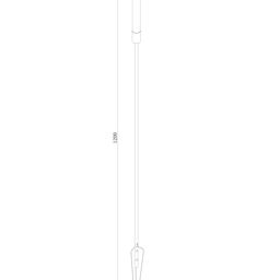 Ландшафтный светильник Камыш 1200 мм, 360°, 1 Вт, 24 В, 3000K (теплый белый), грунтовый, уличный, IP65, GW-0219-1.2M-GR-1-WW