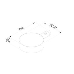 Ландшафтный светильник Око 7 Вт, 24°, 220–240 В, 3000K (теплый белый), без опоры, IP65, GW-0207B-GR-7-WW