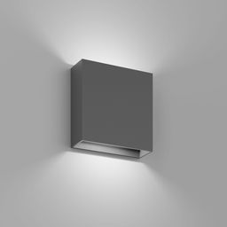 Серая декоративная накладка для настенного светильника, вид спереди