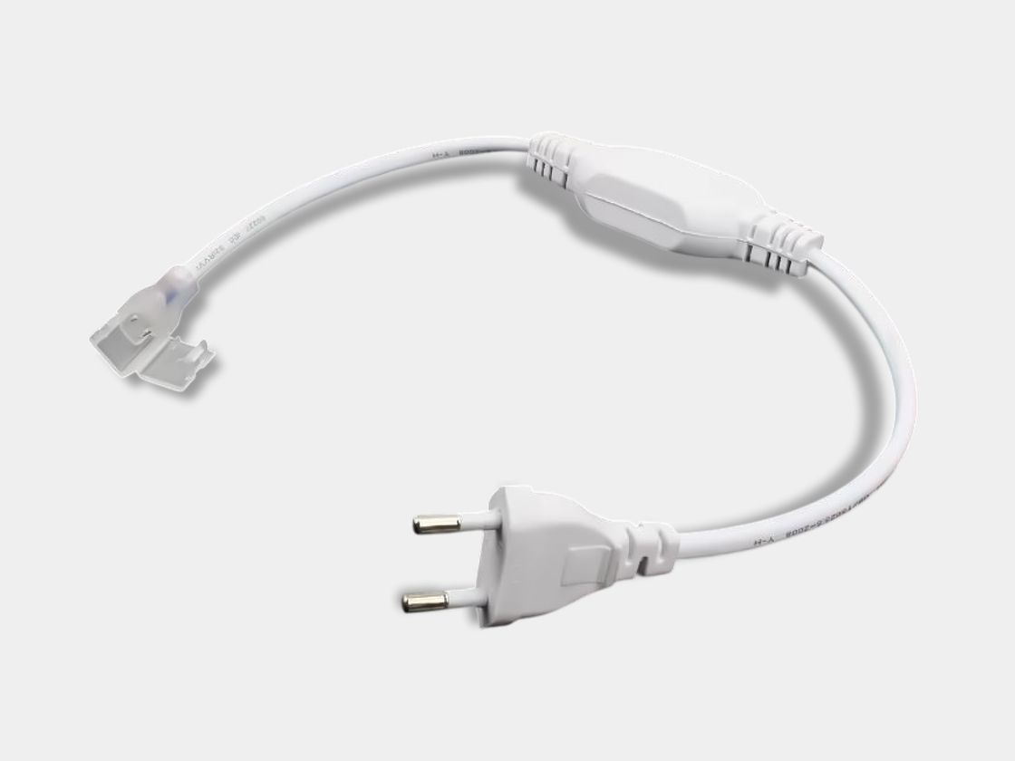 Шнур питания с вилкой и разъёмом для ленты