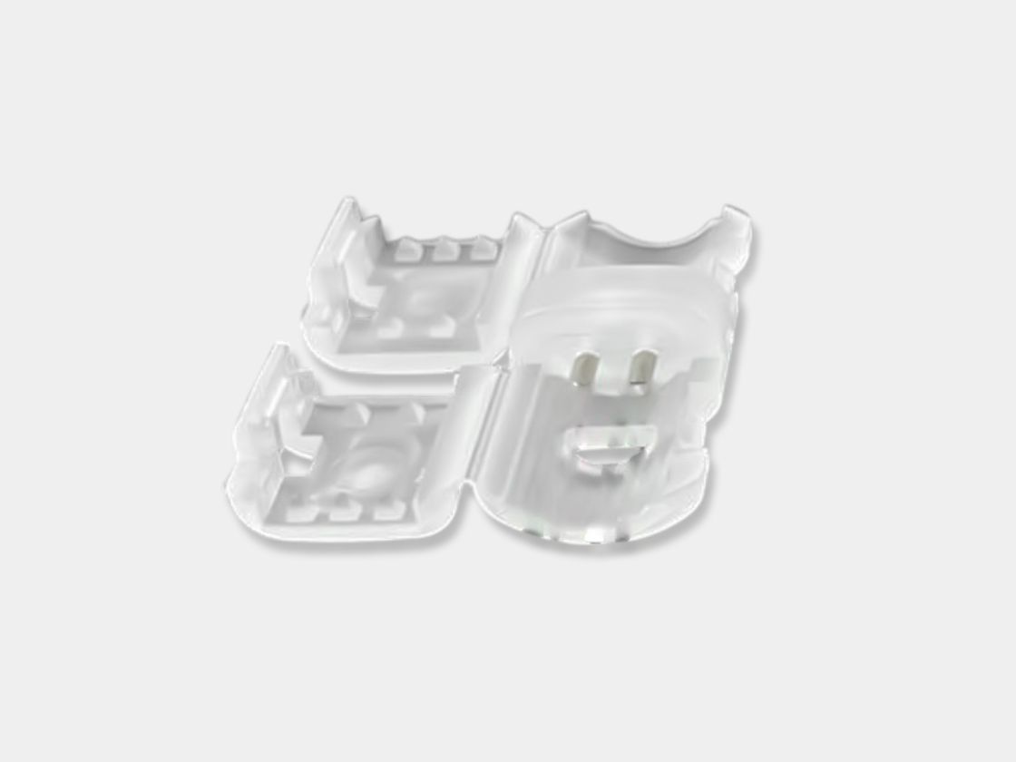 Коннектор прямой прозрачный, раскрытый корпус с контактами