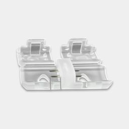 Прямой коннектор, крупный план контактной группы и защёлок