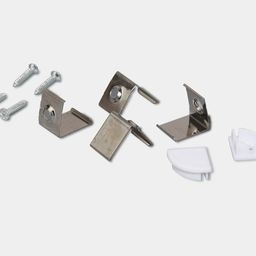 Крепёжные скобы и саморезы для монтажа профиля