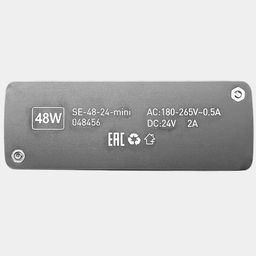 Маркировка блока питания 48W 24V, вид сверху