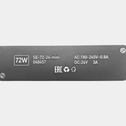 Маркировка блока питания 72W 24V, вид сверху
