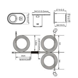SR-Wind- Dual Door, датчик сенсорный открытие-закрытие двери SR-Wind- Dual Door