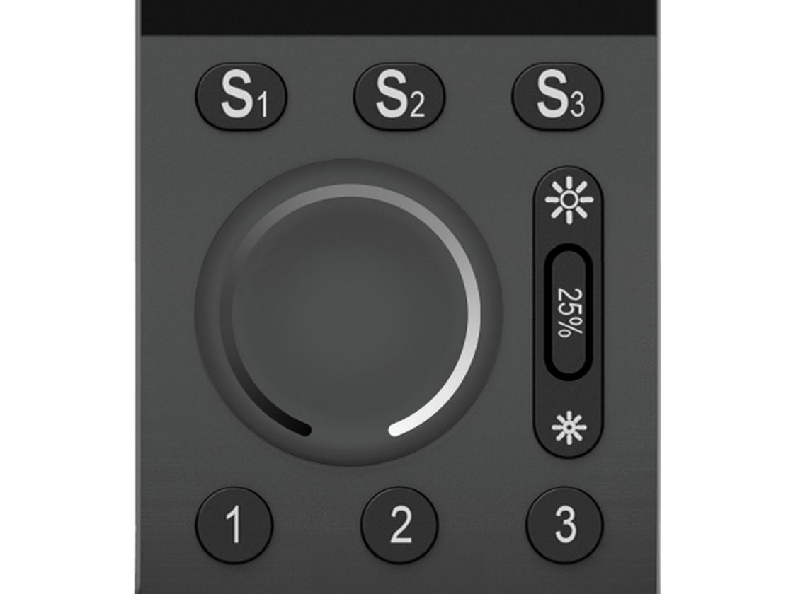 Пульт RF 2.4GHz для управления тремя зонами, колесо диммирования