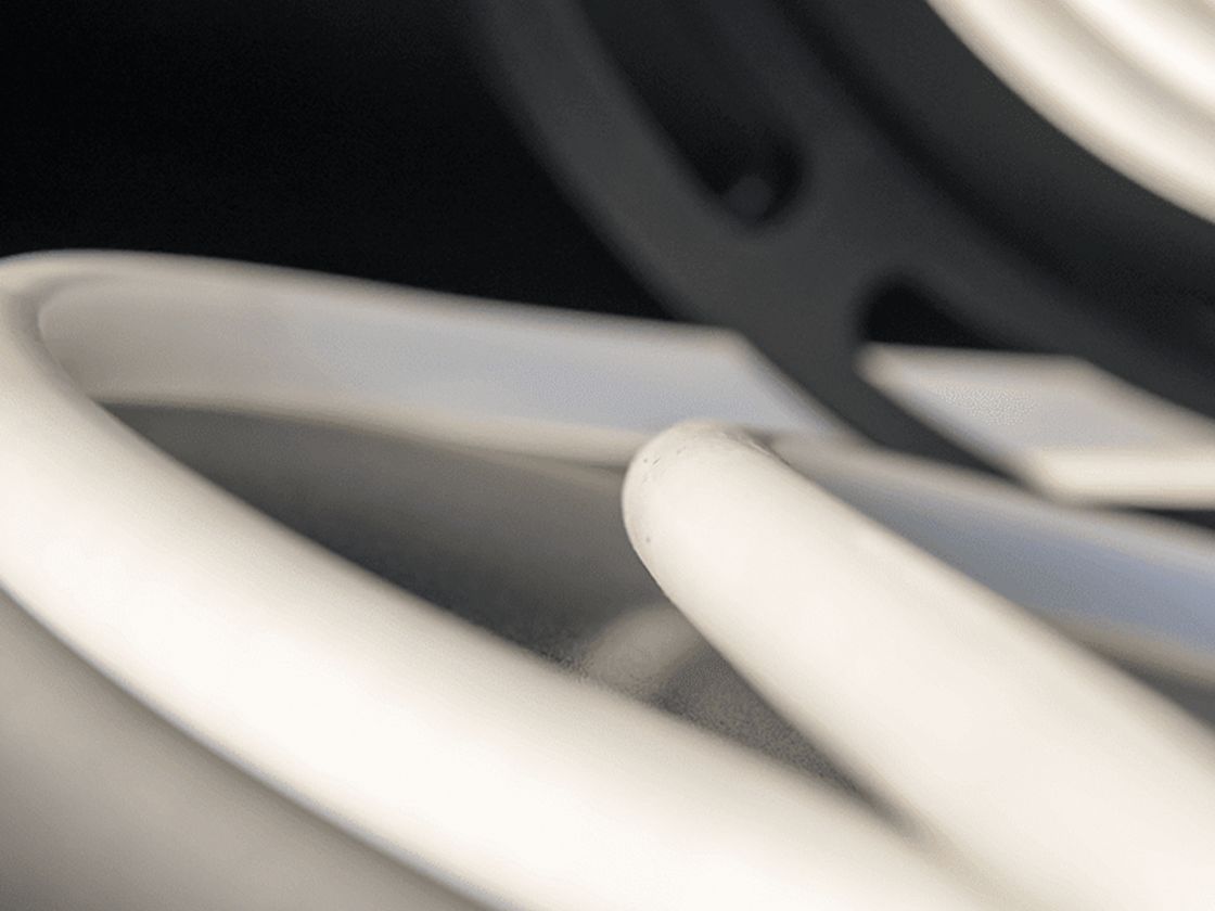 Светодиодная термолента в силиконовой оболочке, крупный план