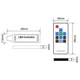 Контроллер для ленты RF-RGB-10-6A
