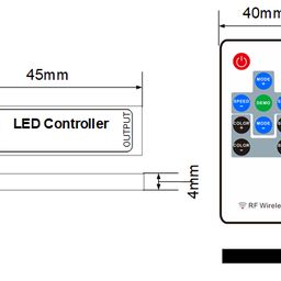 Контроллер для ленты RF-RGB-10-6A