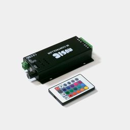 Контроллер IR RGB Music, вид на клеммы и пульт