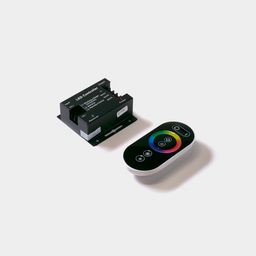 Комплект RGB контроллер и сенсорный RF пульт, общий вид
