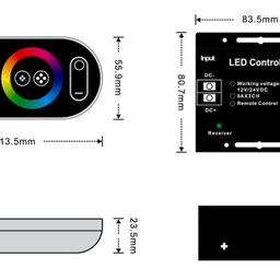 Контроллер для ленты RF-RGB-S-24A