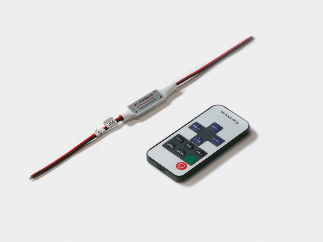 Мини-диммер для одноцветной ленты, радио, 11 кнопок, RF-DIM-11-6A, RF-DIM-11-6A