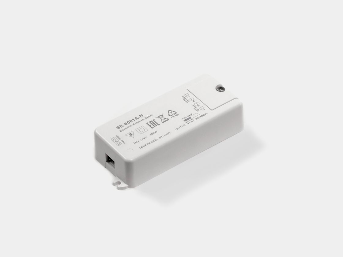 ИК-выключатель SR-8001A-N, корпус и маркировка, вид сверху