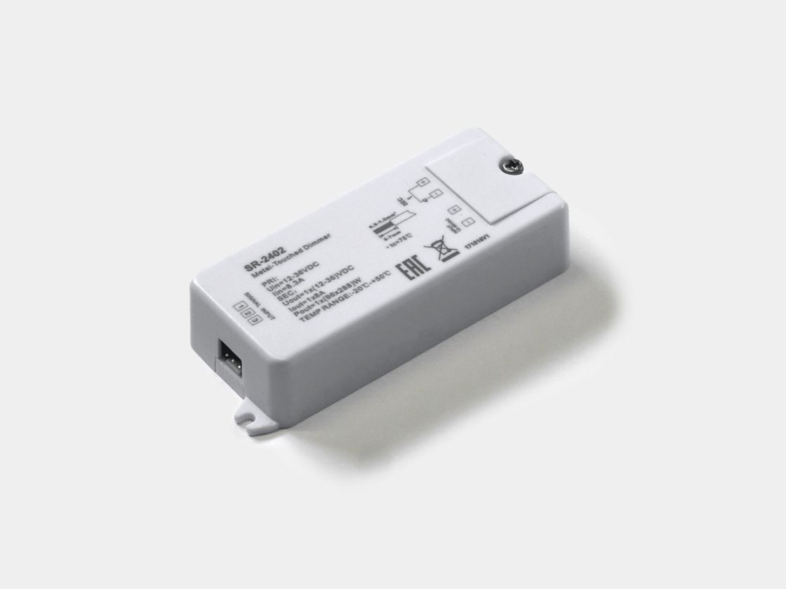 Сенсорный диммер SR-2402 в белом корпусе, вид сверху