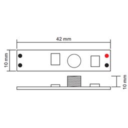 Мини диммер 1-3А, сенсор для профиля, SR-2901S