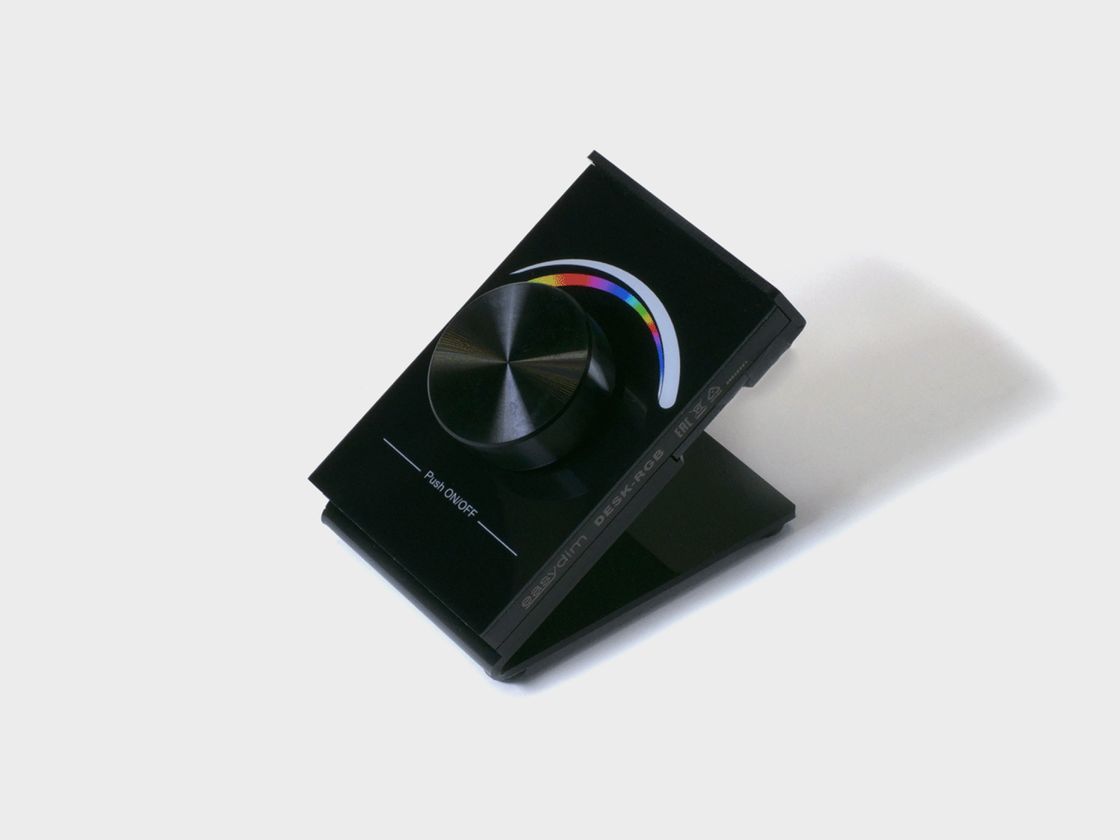 Настольный радио пульт DESK-RGB с валкодером, черный корпус