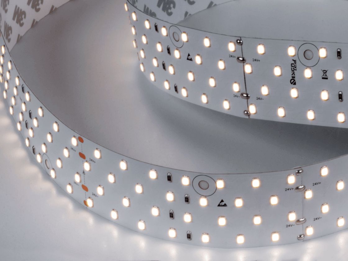 Лента светодиодная 4x DSG 2835 DW 280L-V24-IP33, 4000 K, 700LED, 26W/m, 2500*36*2 mm, LUX