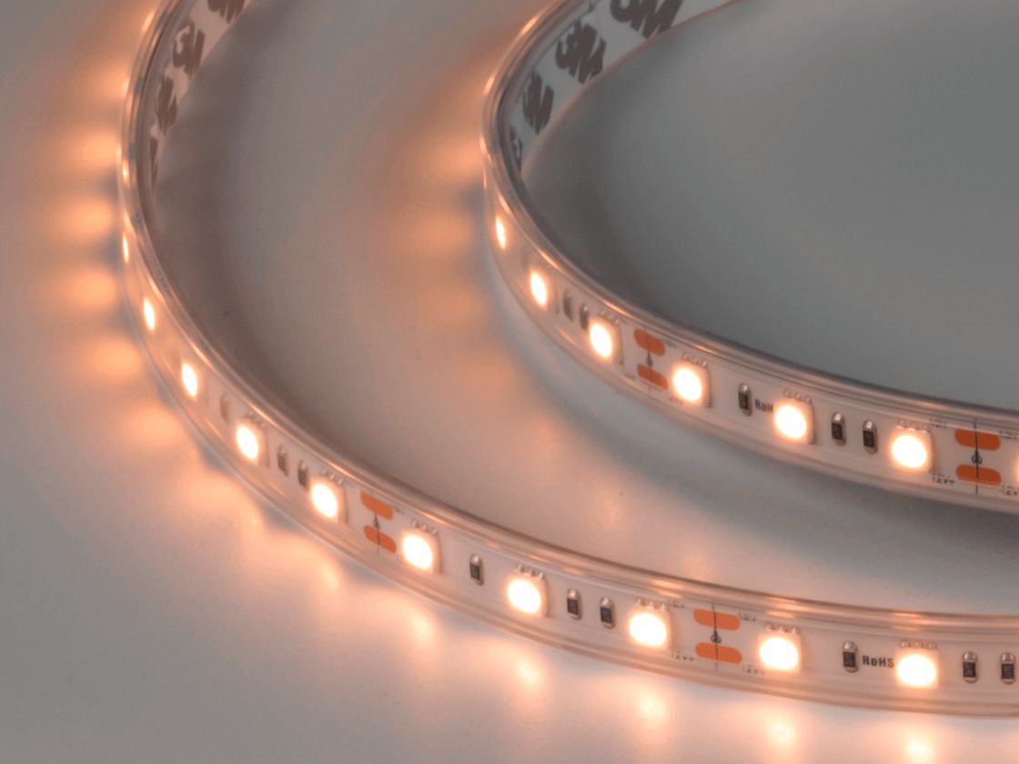 Светодиодная лента 14.4Вт 12В IP65 теплое свечение белое, DSG560-12-WW-65
