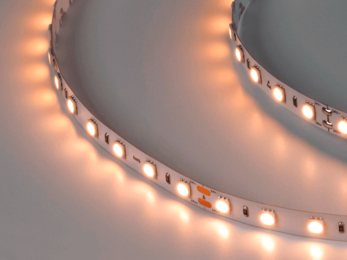 Светодиодная лента 14.4Вт 24В IP33 теплое свечение, DSG560-24-WW-33