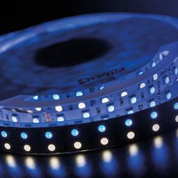 Катушка светодиодной ленты RGB+белый, свечение холодных тонов