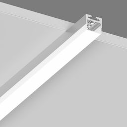 Накладной профиль с экраном, монтаж на поверхности
