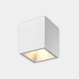 Белый накладной LED светильник куб, тёплый свет