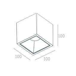Светильник светодиодный потолочный накладной , серия DL-SPL, Белый, 18Вт, IP20, Теплый белый (3000К), SPL-CB-18-WH-WW