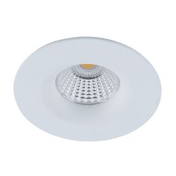 Белый встраиваемый светильник, наклонный вид на отражатель