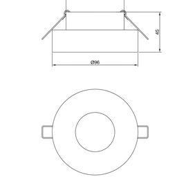 Светильник InLondon FUTUR черно-белый, NC1826-M-FW+FBK