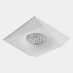 Встраиваемая рамка MR16, матовый белый квадратный корпус