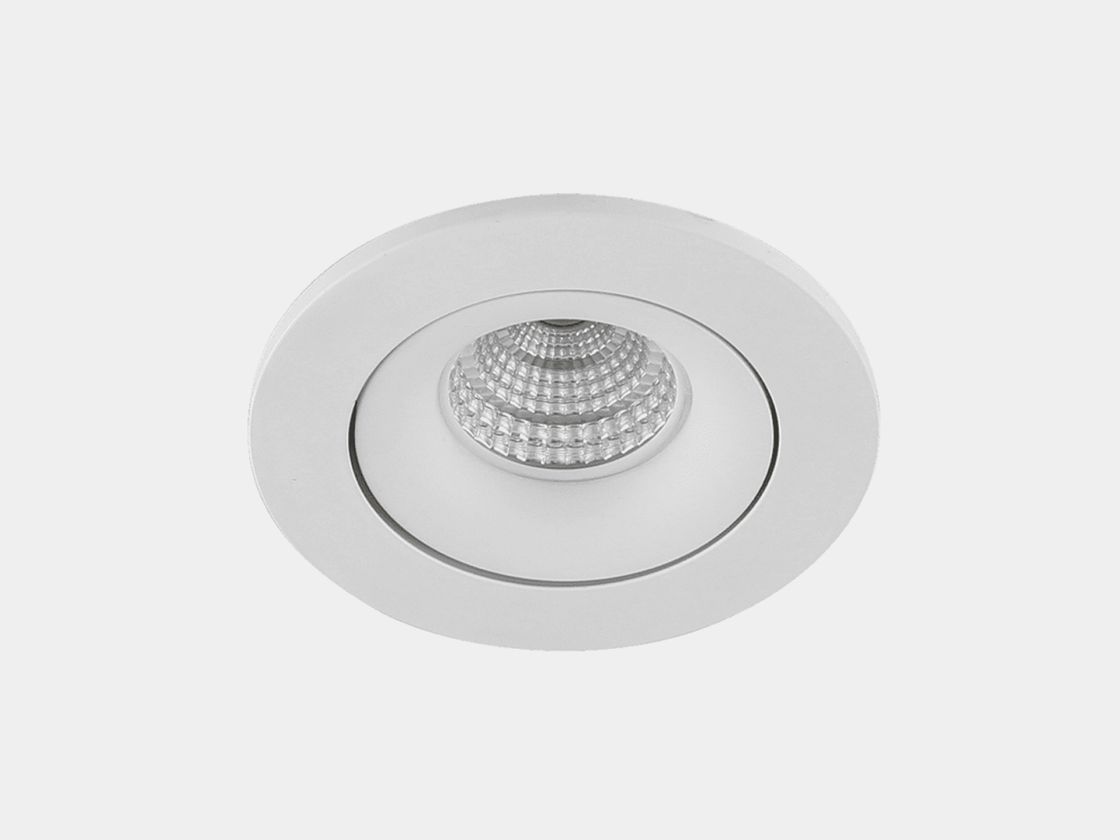 Встраиваемая рамка MR16 матовый белый, вид спереди