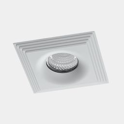 Квадратная встраиваемая рамка MR16, матовый белый корпус