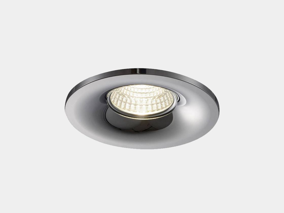 Встраиваемая рамка MR16 GU5.3 хром, фронтальный ракурс