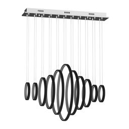 Люстра подвесная декоративная Spring Черный , AD14036-11A-BK