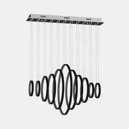 Люстра подвесная декоративная Spring Черный , AD14036-11A-BK