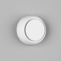 Настенный светильник белый, фронтальный вид корпуса